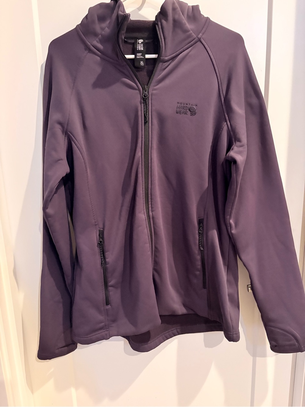 Mountain Hardwear Plum Full-Zip Hooded Softshell Jacket